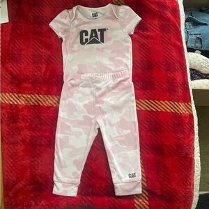 CAT Kids Pink Camo Matching Set